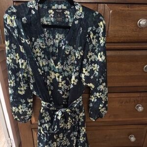 Simply Vera Vera Wang Navy Floral tie dress- Size XL- NWOT